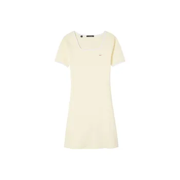 GUESS Short-Sleeved Dresses Women's Light Yellow