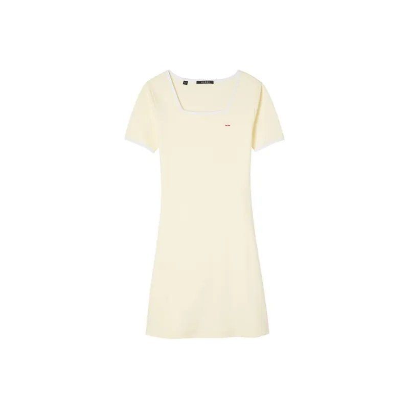 GUESS Short-Sleeved Dresses Women's Light Yellow-0
