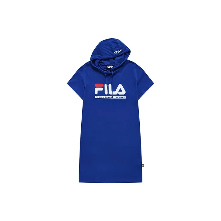 FILA FUSION Short Sleeved Dresses Women's Blue-0