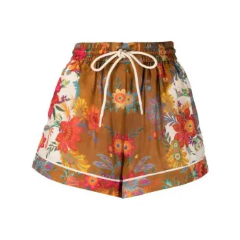 Zimmermann Ginger Floral-print Silk Shorts