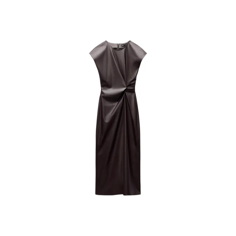 ZARA Short-Sleeved Dresses Women's Purple-0