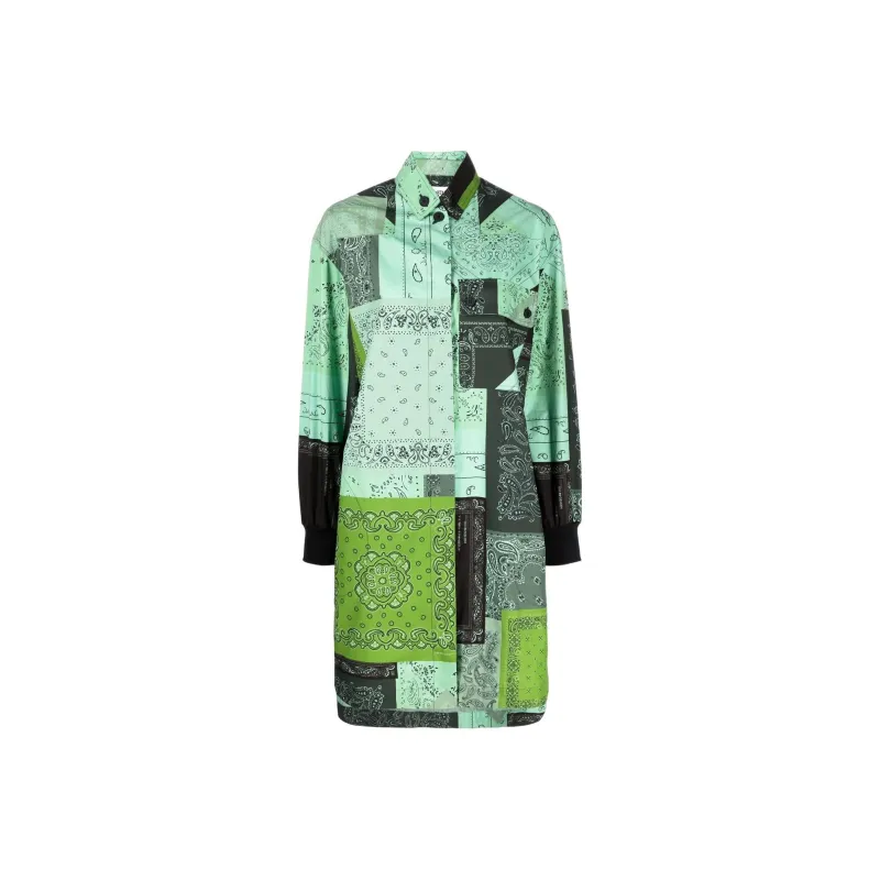 KENZO Long Sleeved Dresses Women's Green-0