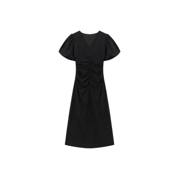 THE SEA LIFE Short Sleeved Dress Women's Black Mage