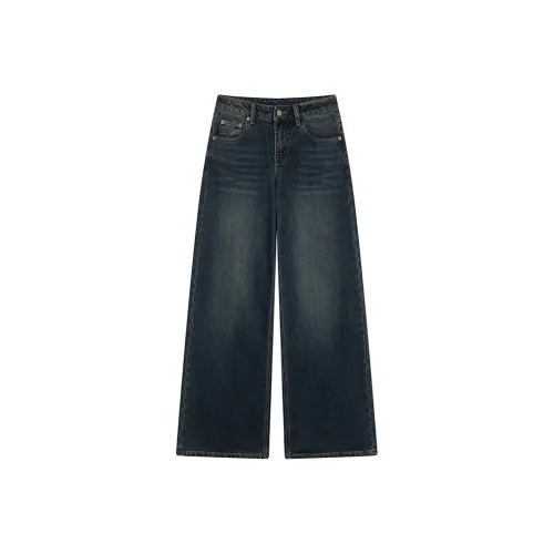 Ouyang Jeans Women's Vintage Dark Blue