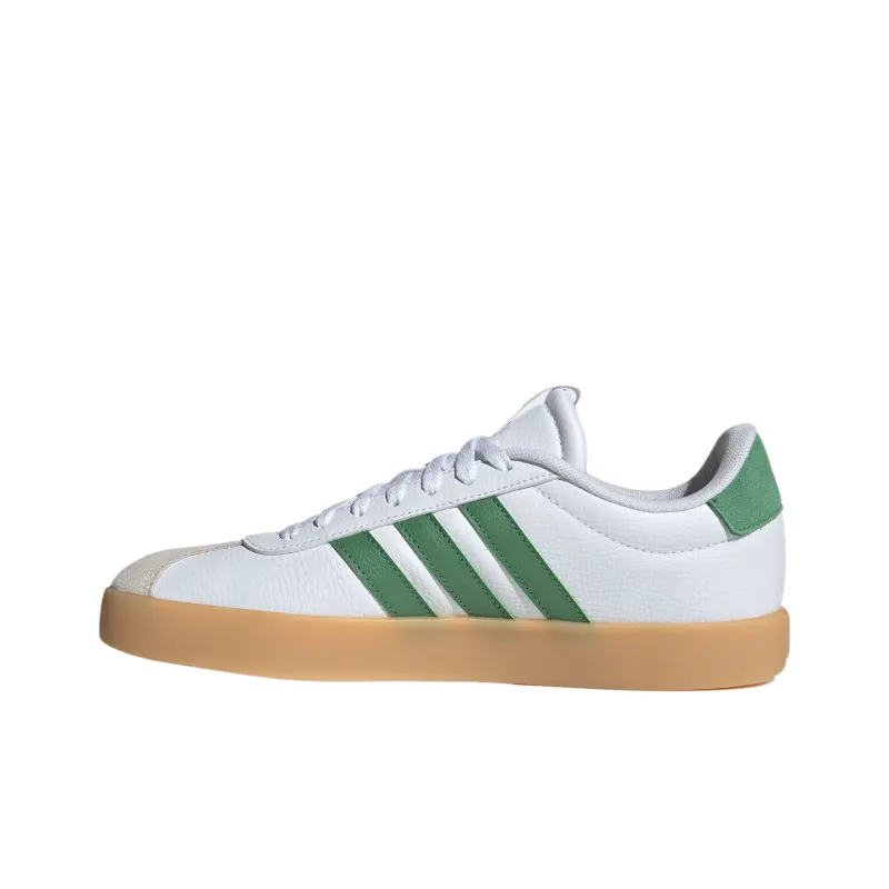 Adidas VL COURT 3.0 Low Top Skateboard Shoes Unisex White Green-2
