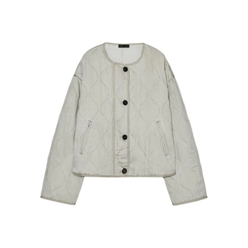 ZARA Puffer Jacket Women's Washed Green-0