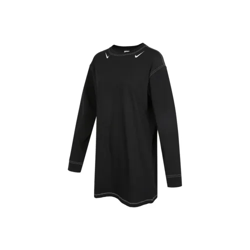 Nike Long Sleeved Dresses Women's Black