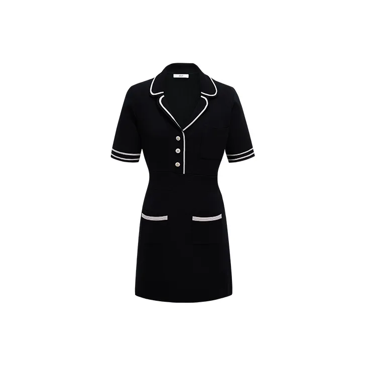 D'zzit Short-Sleeved Dresses Women's Black-0