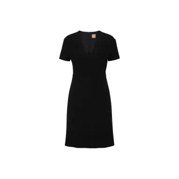 HUGO BOSS Short Sleeved Dress Women's Black