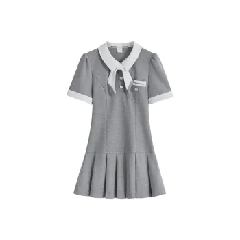 Incolore Short Sleeved Dresses Women's Gray