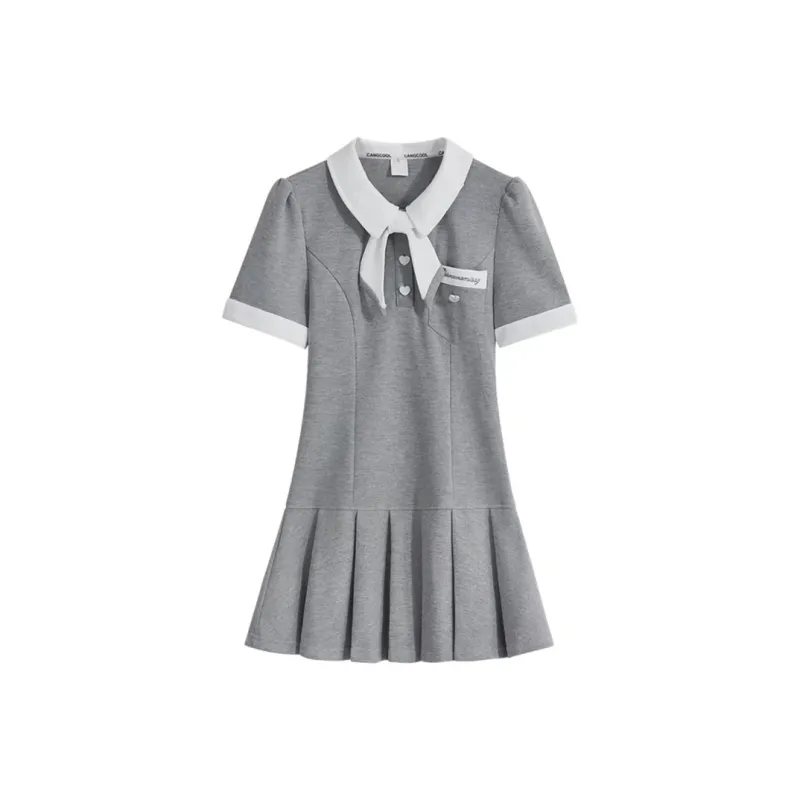 Incolore Short Sleeved Dresses Women's Gray-0