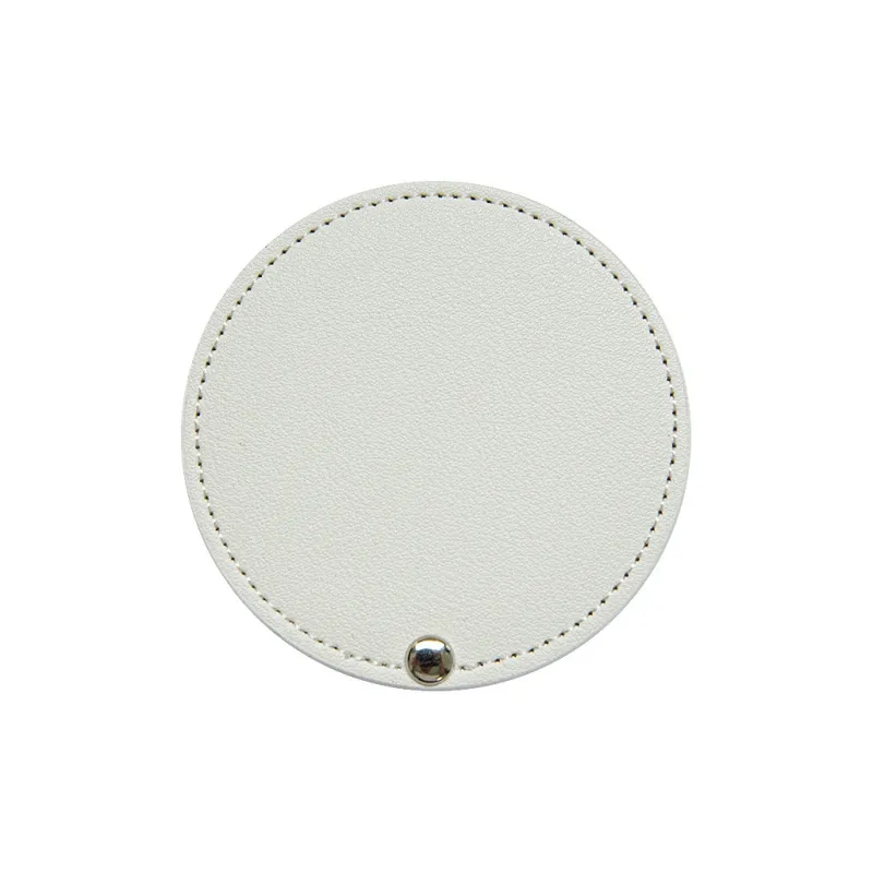 JIXUAN Portable Refillable PU Leather Rotating Stainless Steel Cute Impact Resistant Make Up Mirrors-4