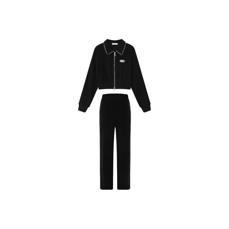 MacyMccoy Sweatshirt Sets Women's Black-0