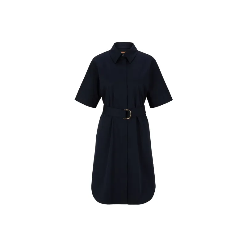 HUGO BOSS Short-Sleeved Dresses Women's Dark Blue-0