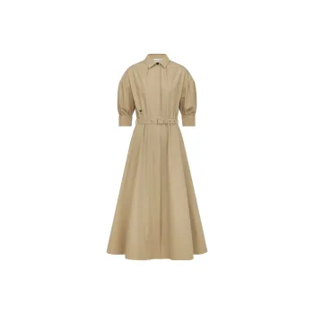 DIOR FW24 Short Sleeved Dresses Women's Beige