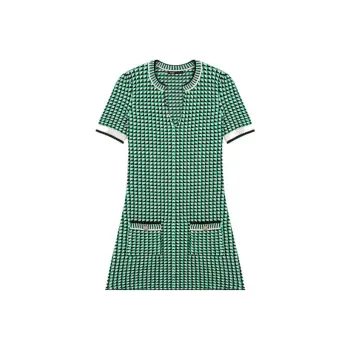 Maje Short Sleeved Dresses Women's Green