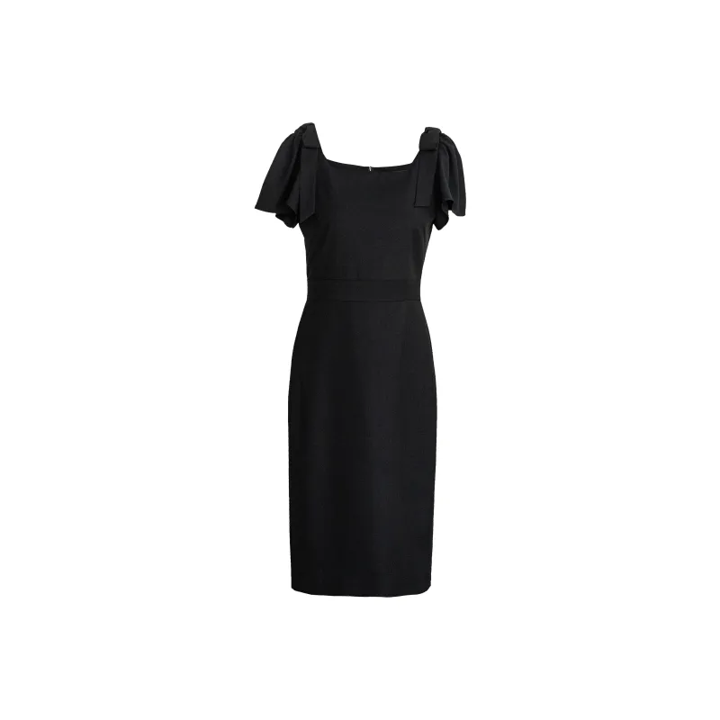 ROEYSHOUSE Short Sleeved Dresses Women's Black-0