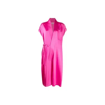 Balenciaga Short-Sleeved Dresses Regular Fit Women's Fuchsia