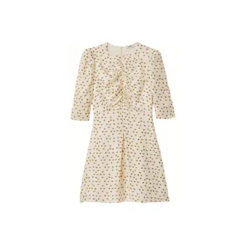 Sandro Short Sleeved Dress Women's Light Umber