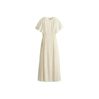 H&M Short Sleeved Dress Women's Cream