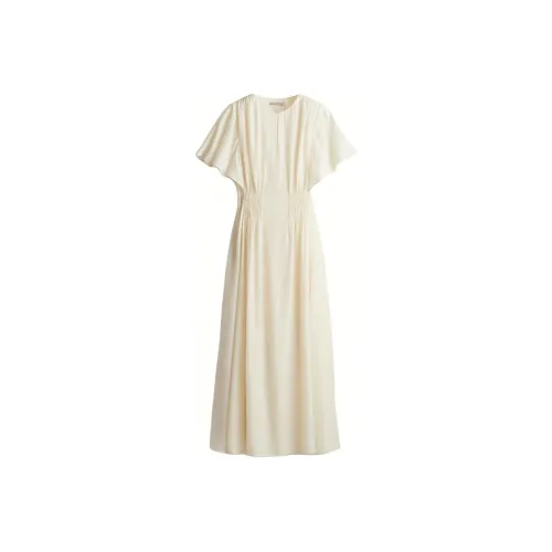 H&M Short Sleeved Dress Women's Cream