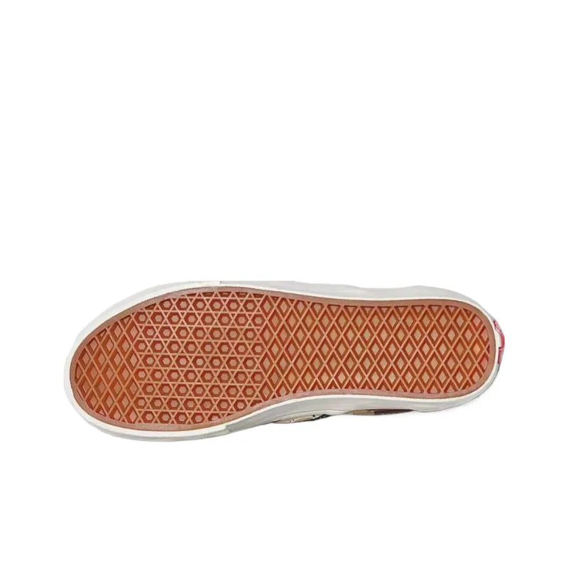 Vans Customs Low Top Skateboard Shoes Unisex Brown-4
