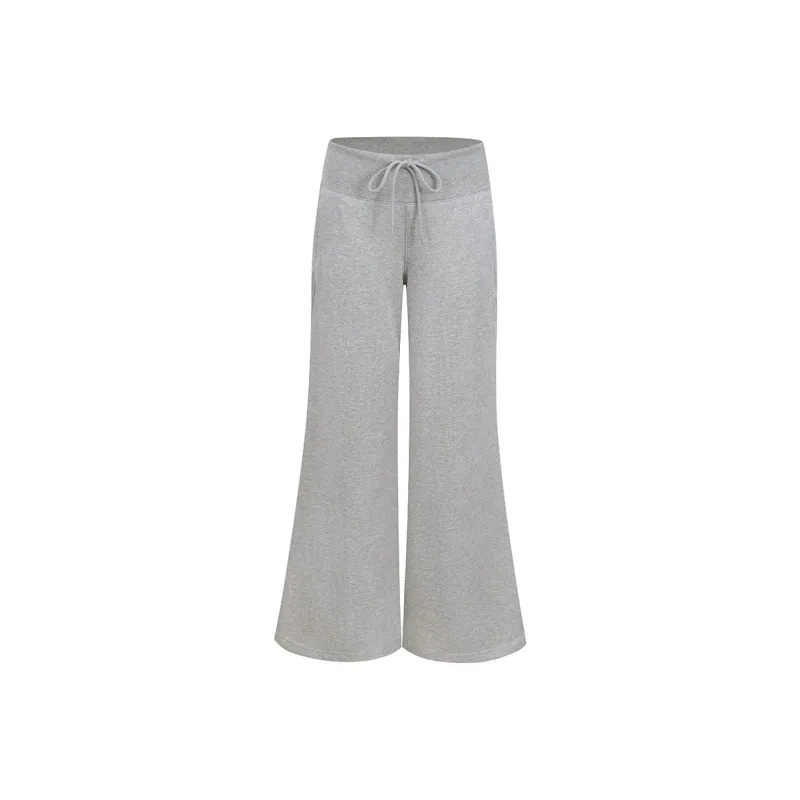Ariseism Wide Waistband Wide Leg Flared Casual Pants For Women's Spring Long Pants Women's-0