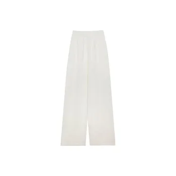 MSGM Logo embroidered Wide leg Trousers