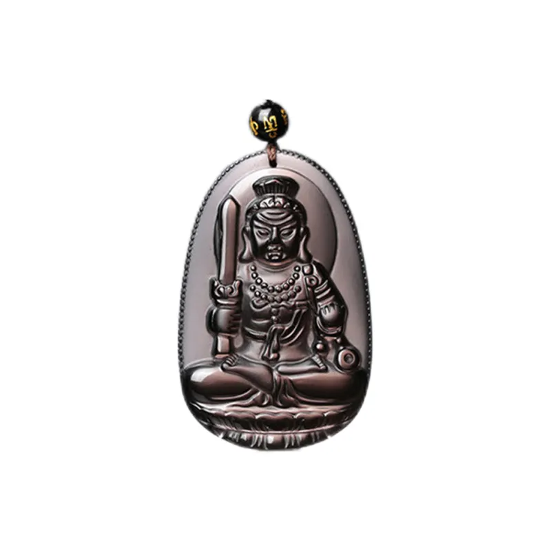 Liu Jinfu Obsidian Necklaces Unisex-12