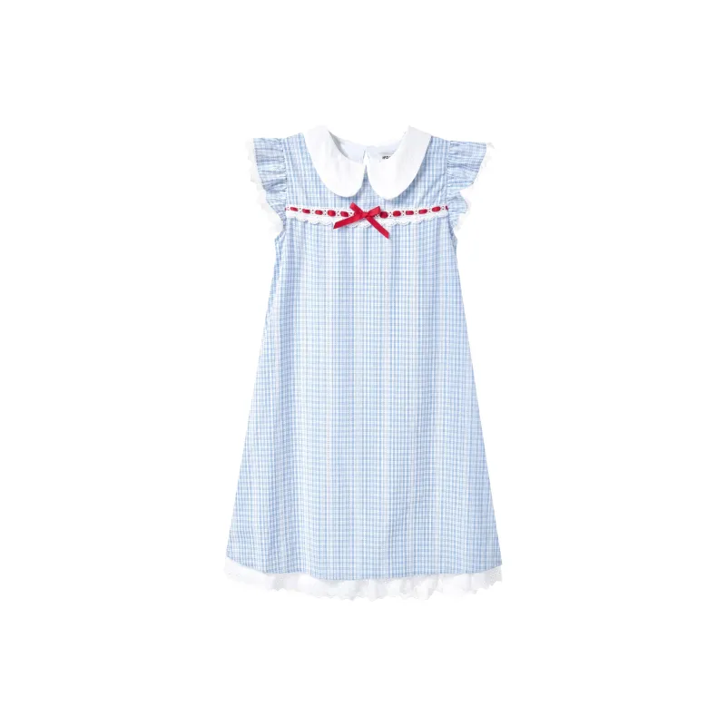 FOASIS Short Sleeved Dress Women's Blue-0