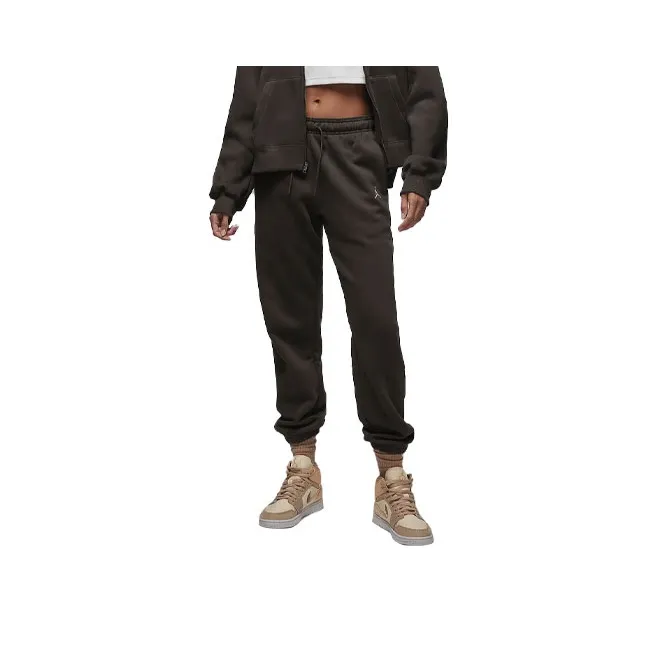 Jordan Brooklyn Brooklyn Fleece Knitted Sports Pants Women's Brown-0