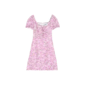 Bebe Short Sleeved Dresses Women's Purple