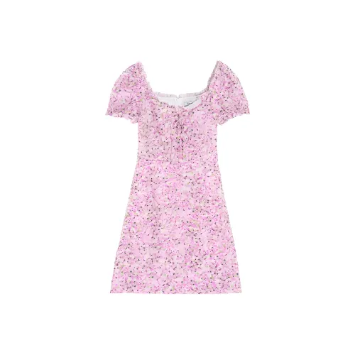 Bebe Short Sleeved Dresses Women's Purple