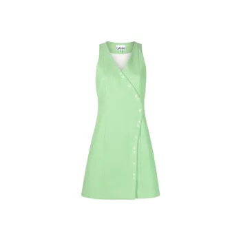 GANNI Sleeveless Dresses Women's Green