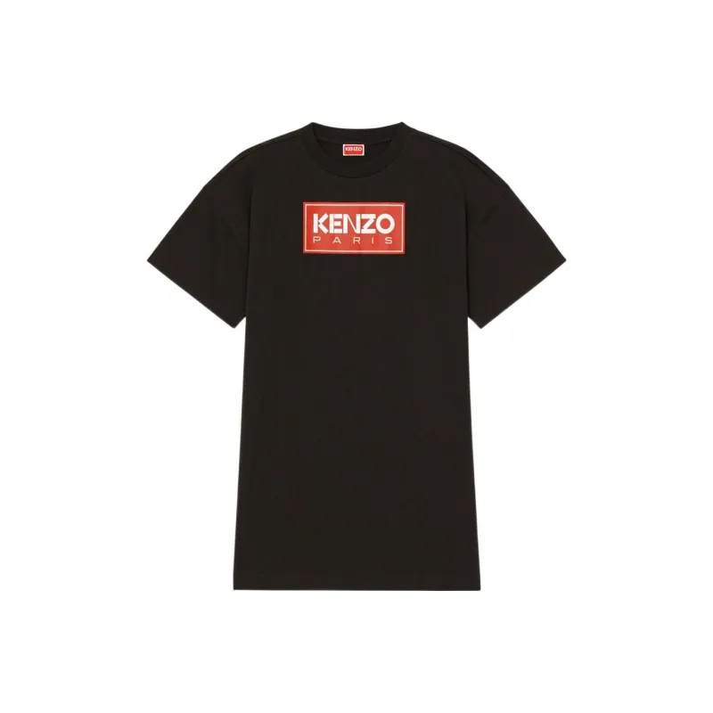 KENZO Logo Printed T Shirt Dress-0