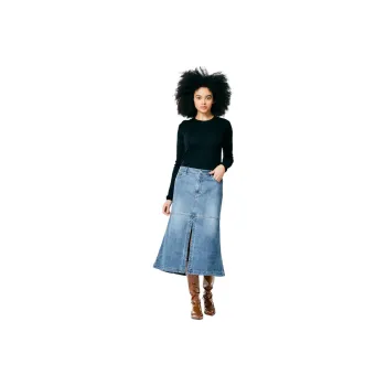 TIBI Denim Long Skirts Women's Blue
