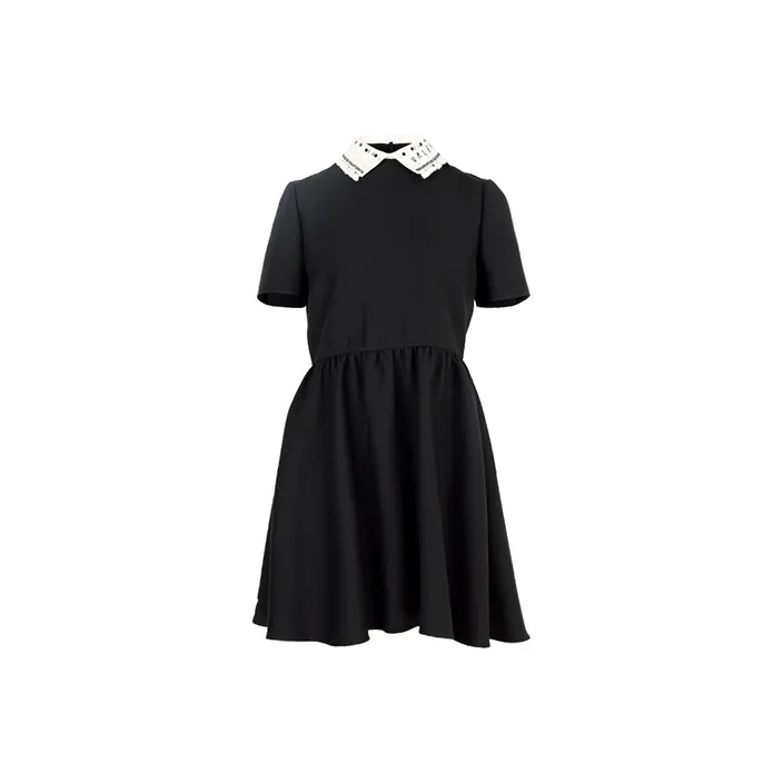 Valentino Short Sleeved Dresses Women's Black-0