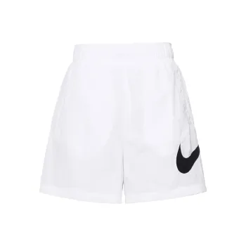Nike Women's High Rise Woven Shorts White