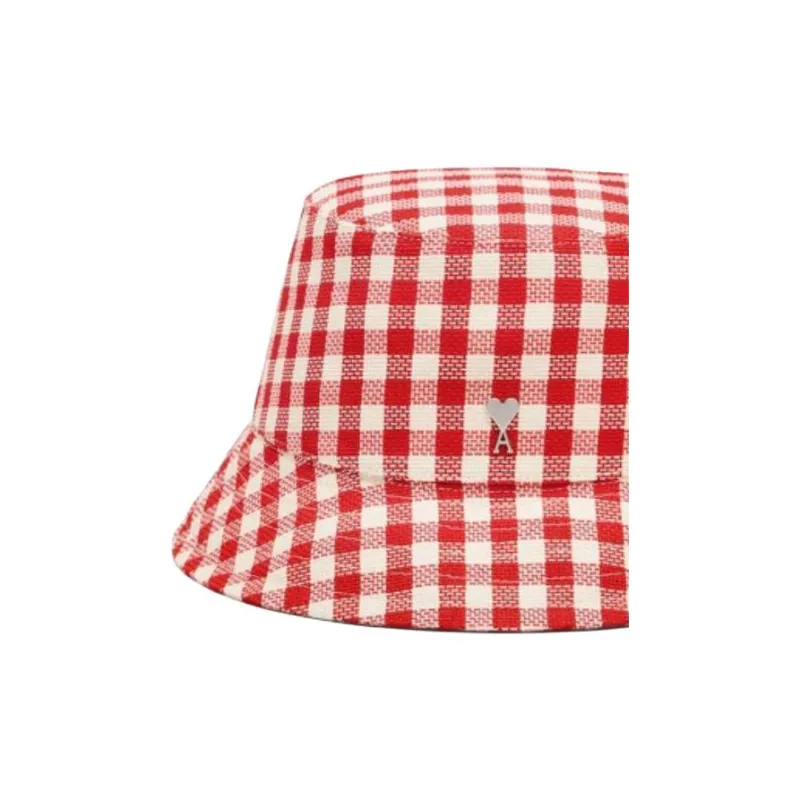 Ami Paris Plaid Bucket Hat-2