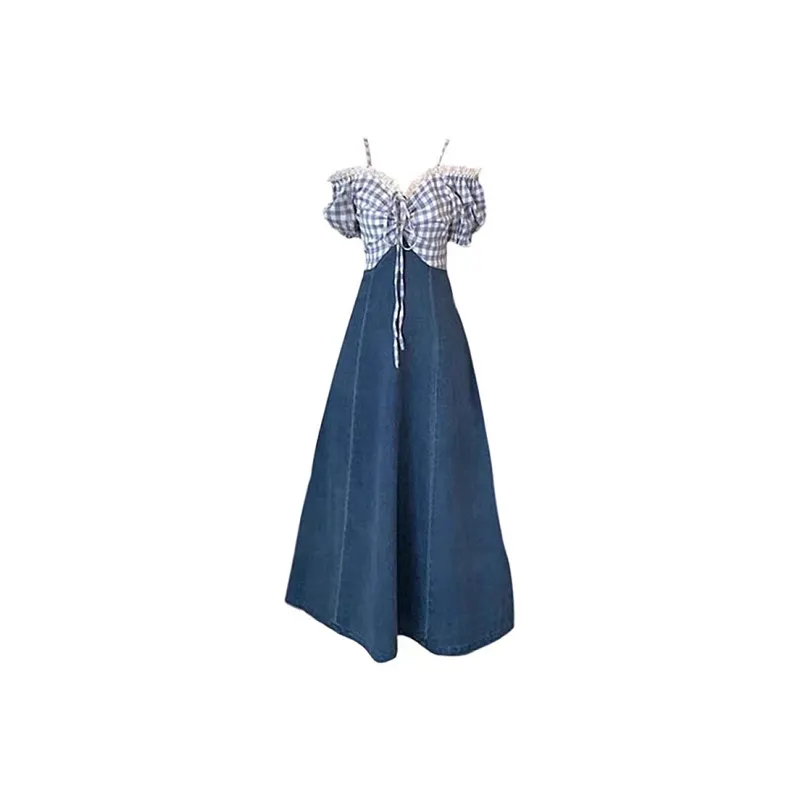 JOSR Short Sleeved Dress Women's Blue-0