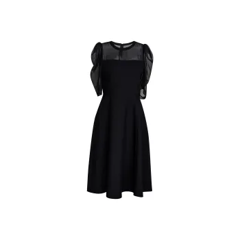 ROEYSHOUSE Short Sleeved Dress Women's Black