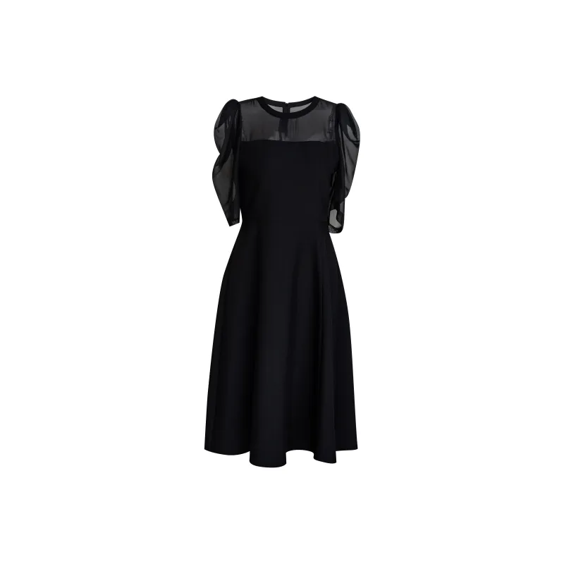 ROEYSHOUSE Short Sleeved Dress Women's Black-0
