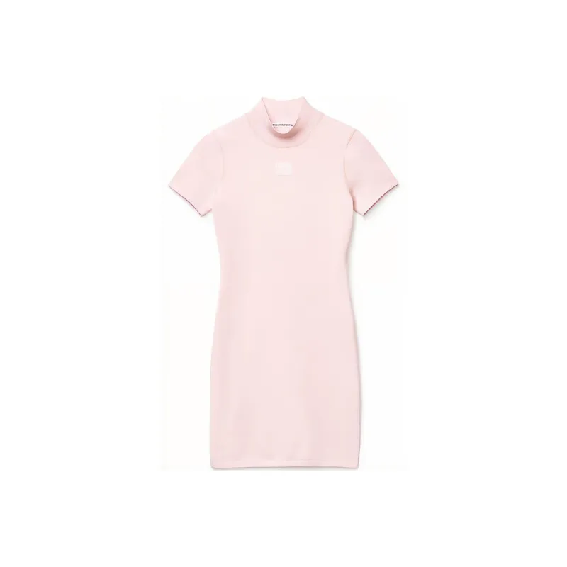 Alexander Wang Logo embossed Mini Knitted Dress-0