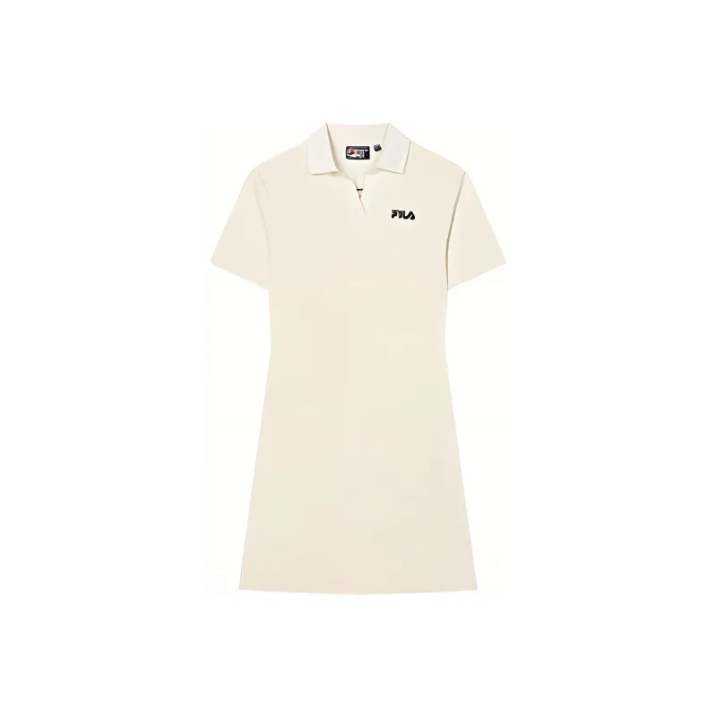FILA SSS24 Short Sleeved Dress Women's Scallion White-0