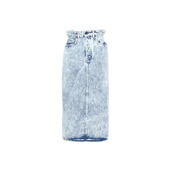 MIU MIU Denim Long Skirts Women's Blue