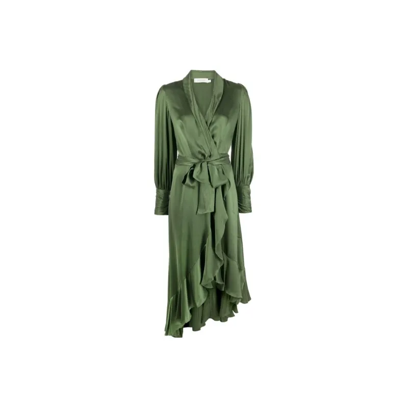 Zimmermann Long-Sleeved Dresses Women's Green-0