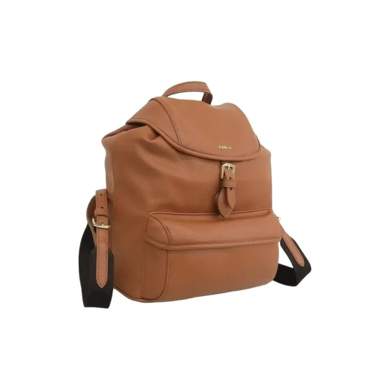 Furla Leather Backpack Women's Brown-1