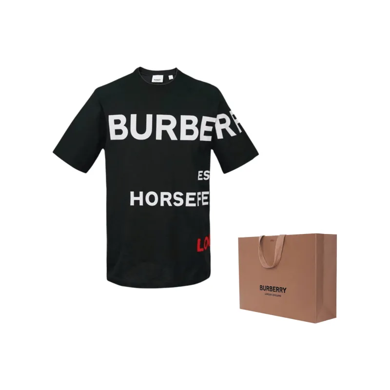 Burberry Horseferry Print Cotton T shirt-5
