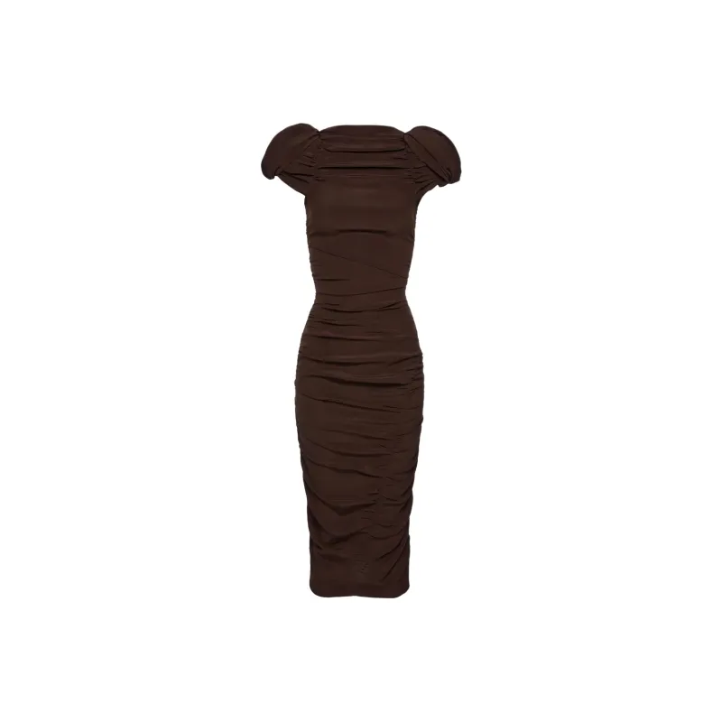 Magda Butrym Puff sleeves Midi Dress-0