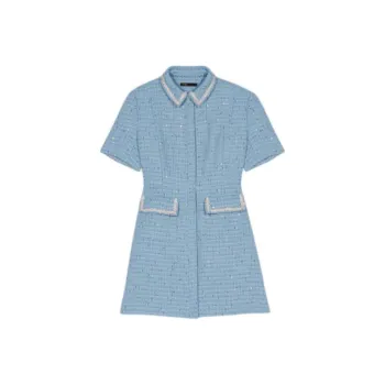Maje Sequin embellished Tweed Mini Dress